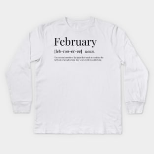 February Definition Kids Long Sleeve T-Shirt